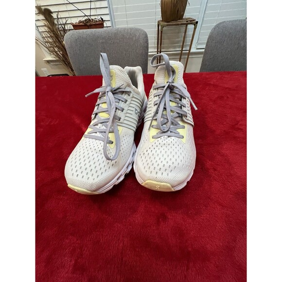 On Cloudswift Women’s Road Running Shoes Size 8.5 White Limelight Yellow Lace Up - Picture 3 of 13